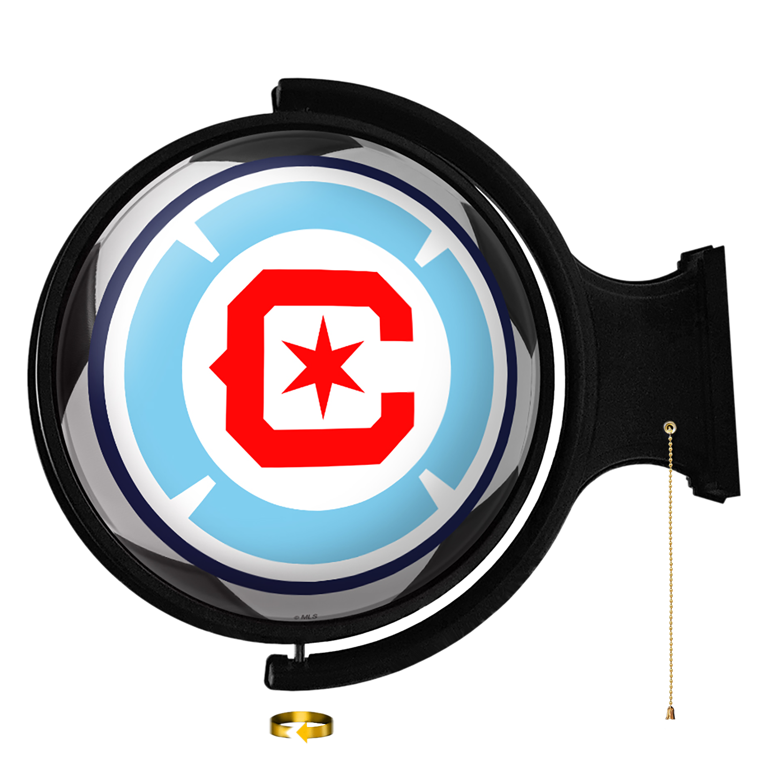 Chicago Fire: Soccer Ball - Original Round Rotating Lighted Wall Sign