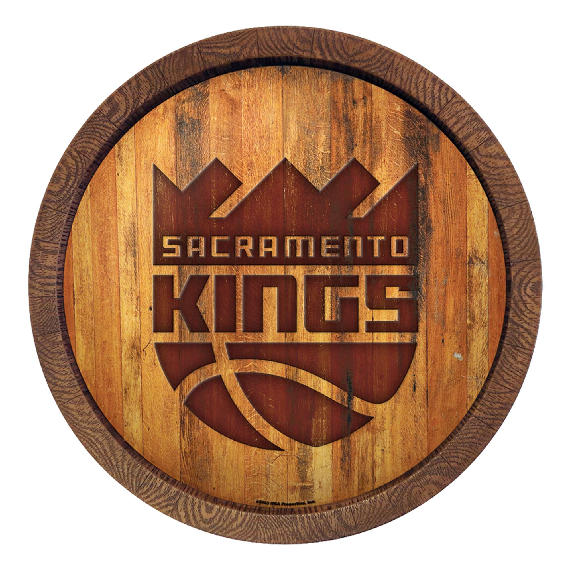 Sacramento Kings: "Faux" Barrel Top Sign    