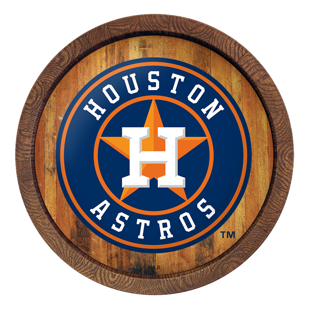 Houston Astros "Faux" Barrel Top Sign  