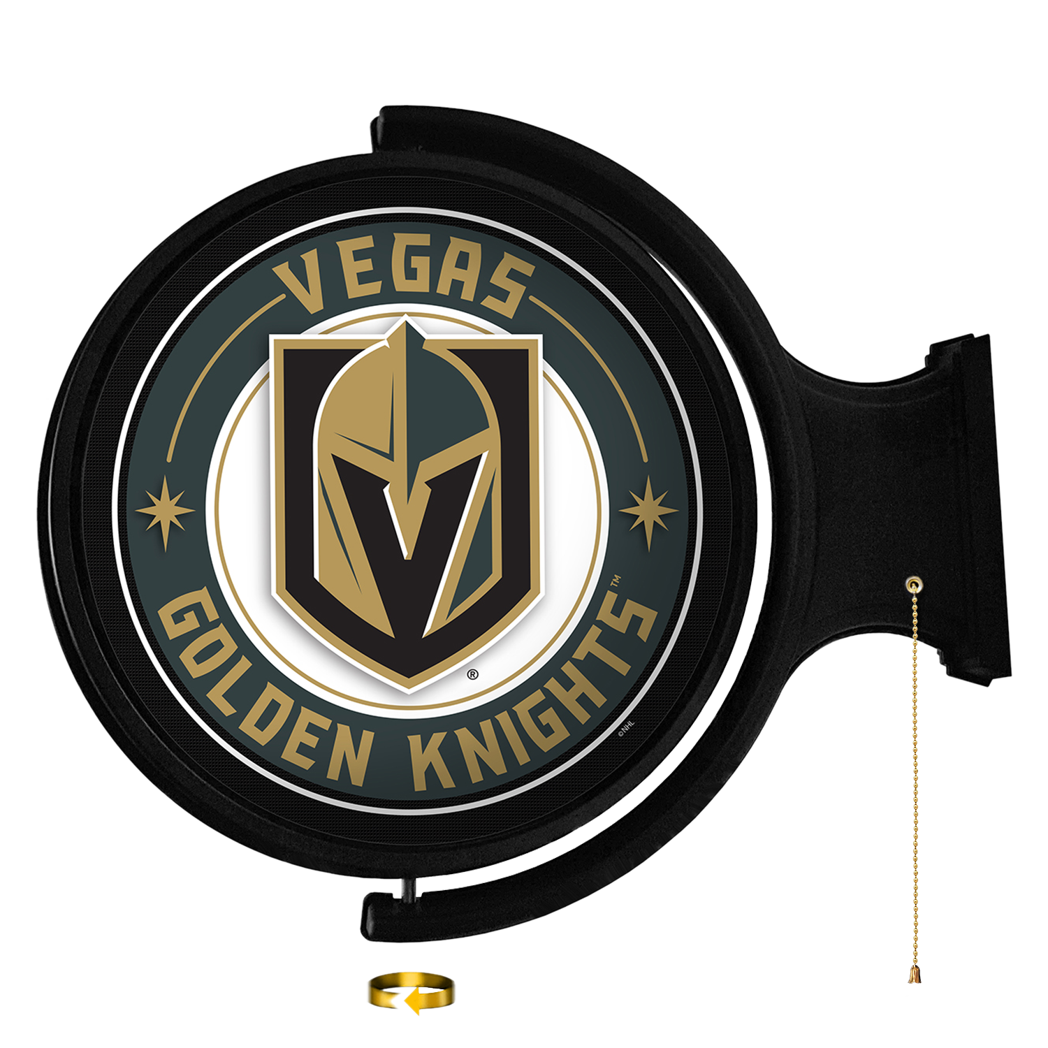 Vegas Golden Knights Original Round Rotating Lighted Wall Sign