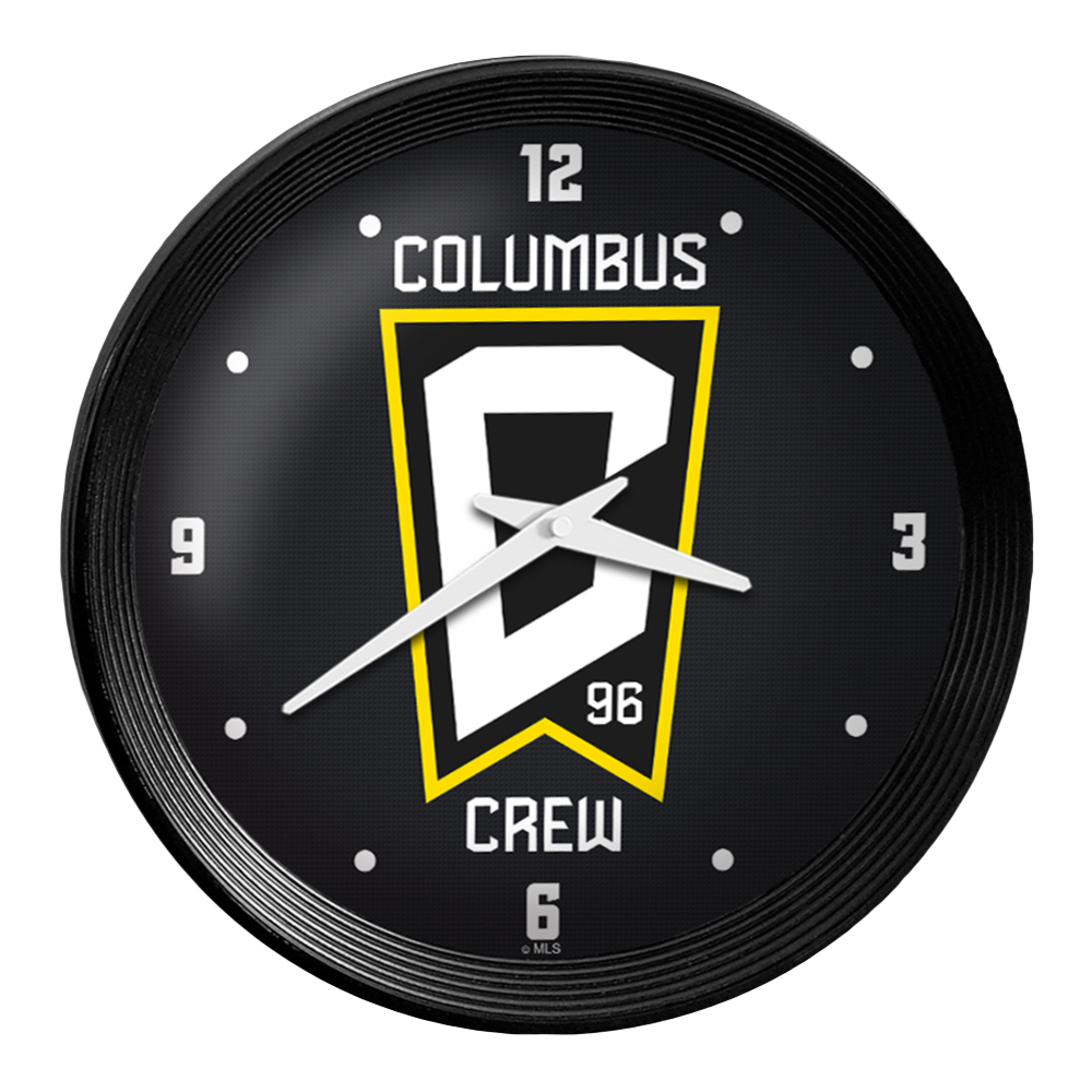 Columbus Crew: Ribbed Frame Wall Clock