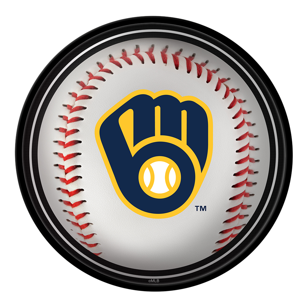 Milwaukee Brewers Baseball - Modern Disc Wall Sign  
