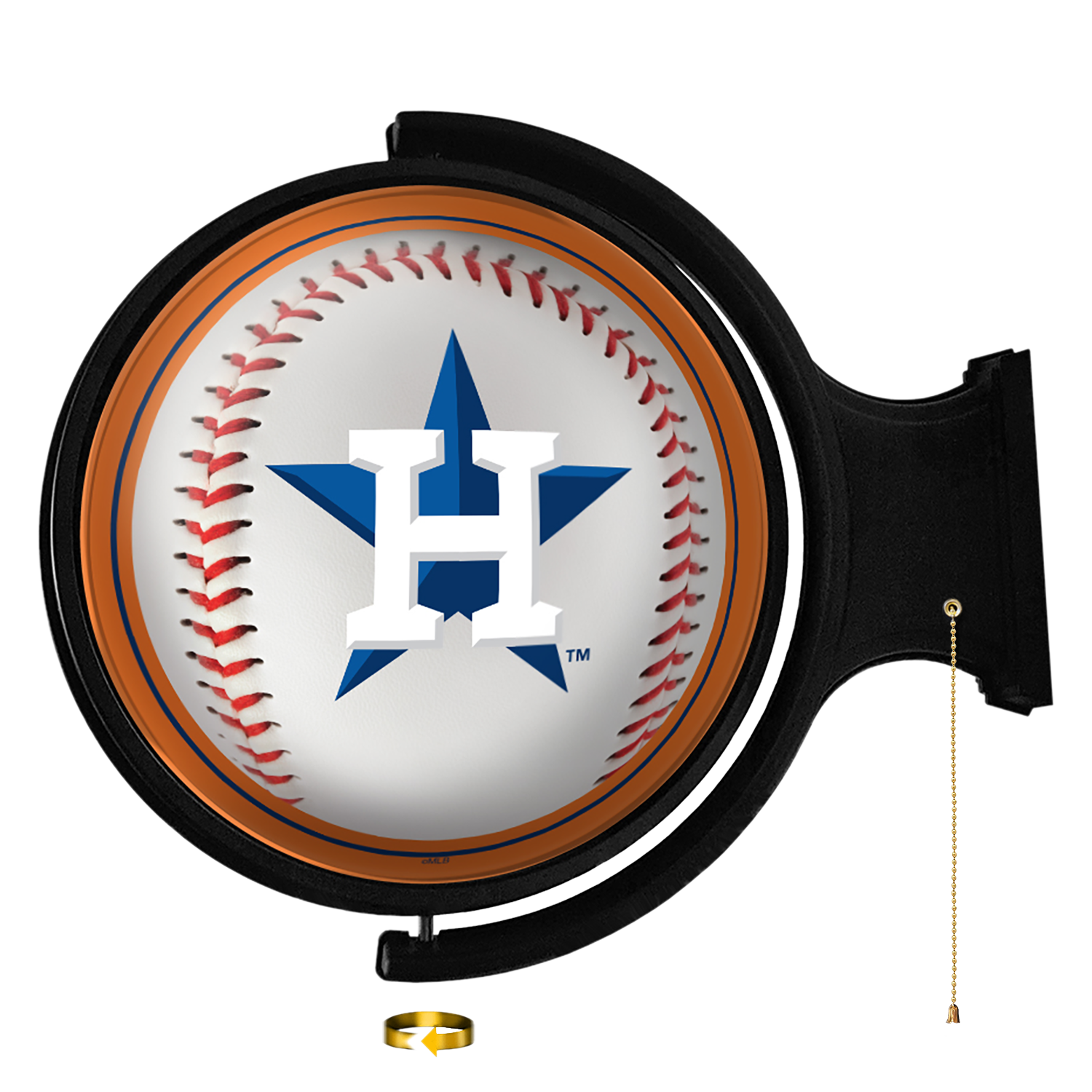 Houston Astros Baseball - Original Round Rotating Lighted Wall Sign  