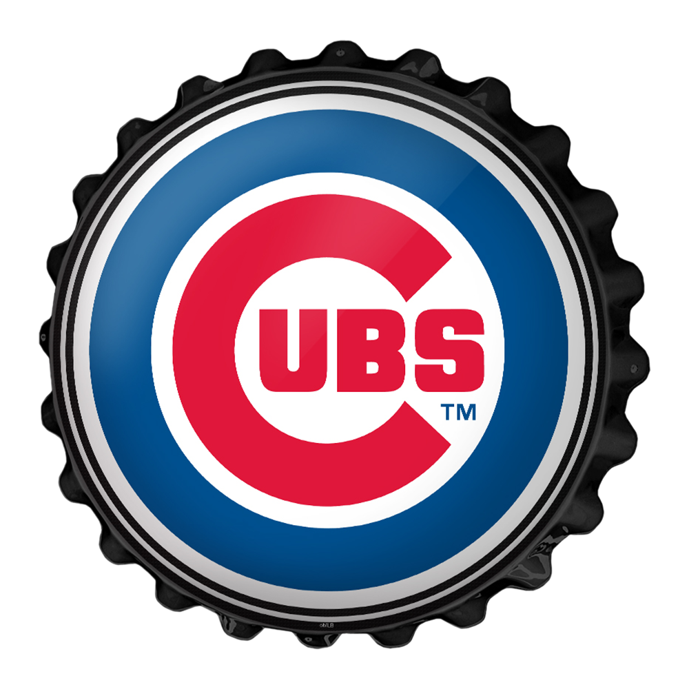 Chicago Cubs Bottle Cap Wall Sign  