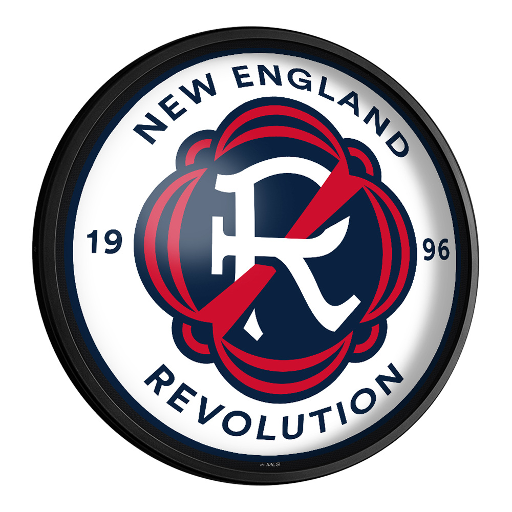 New England Revolution: Round Slimline Lighted Wall Sign