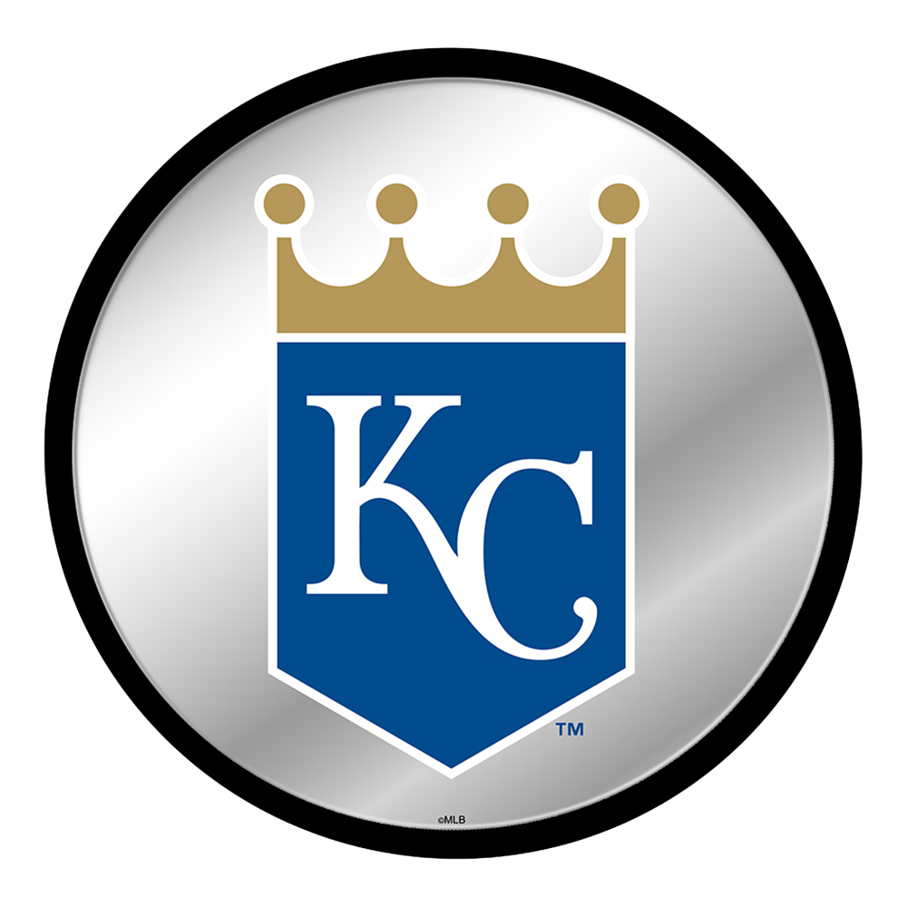 Kansas City Royals Logo - Modern Disc Mirrored Wall Sign  