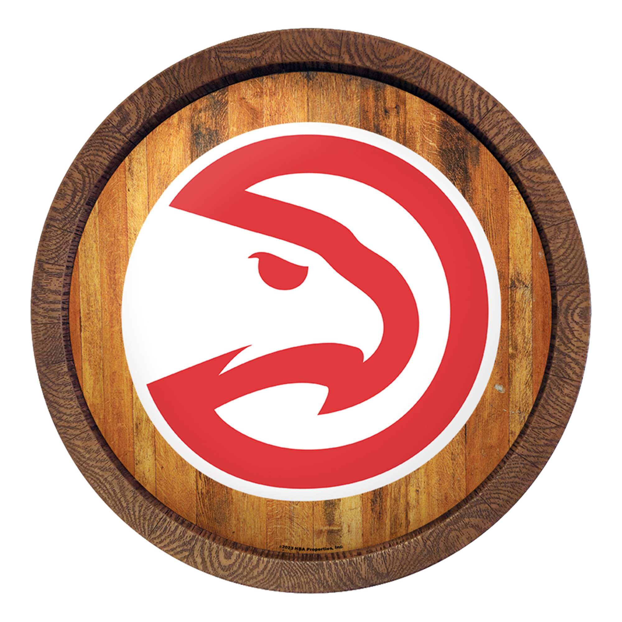 Atlanta Hawks: "Faux" Barrel Top Sign    