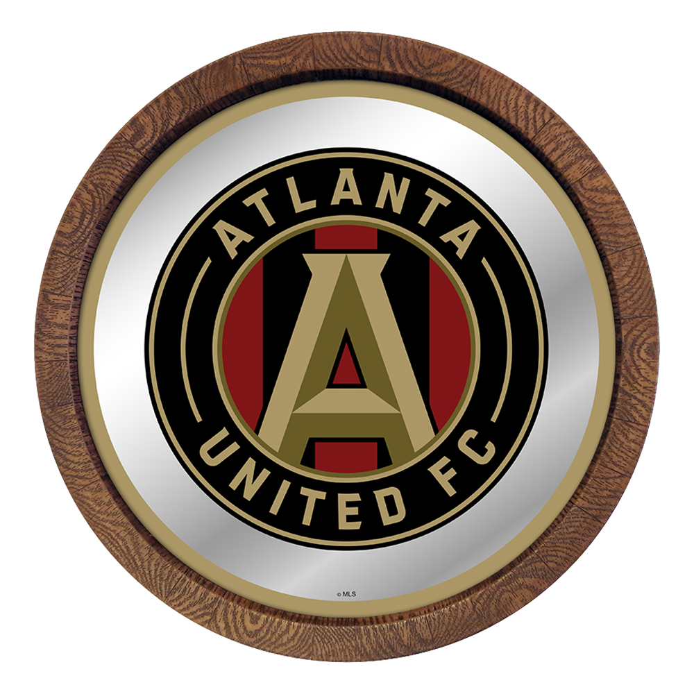 Atlanta United: Barrel Top Framed Mirror Mirrored Wall Sign