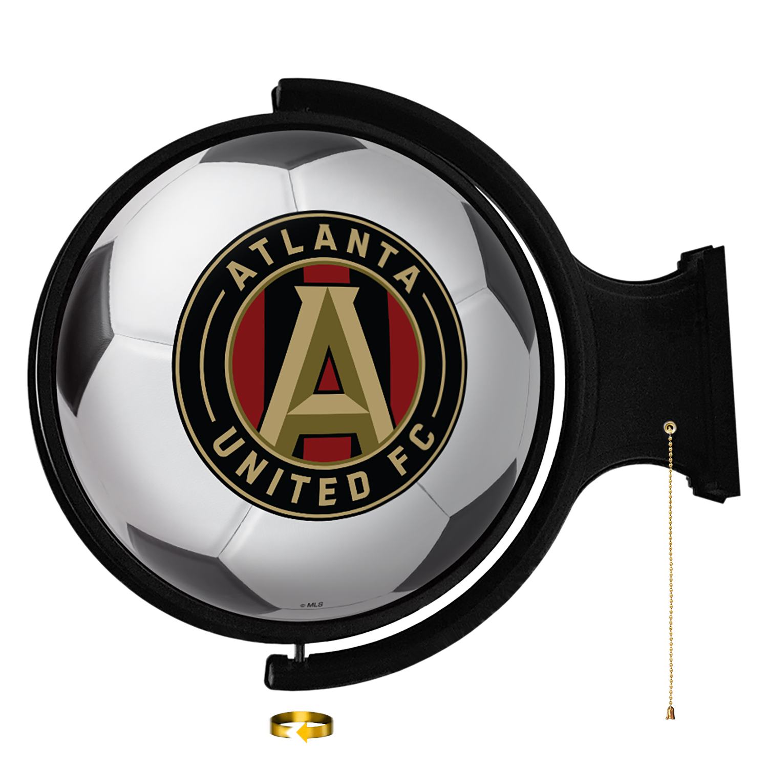 Atlanta United: Soccer Ball - Original Round Rotating Lighted Wall Sign