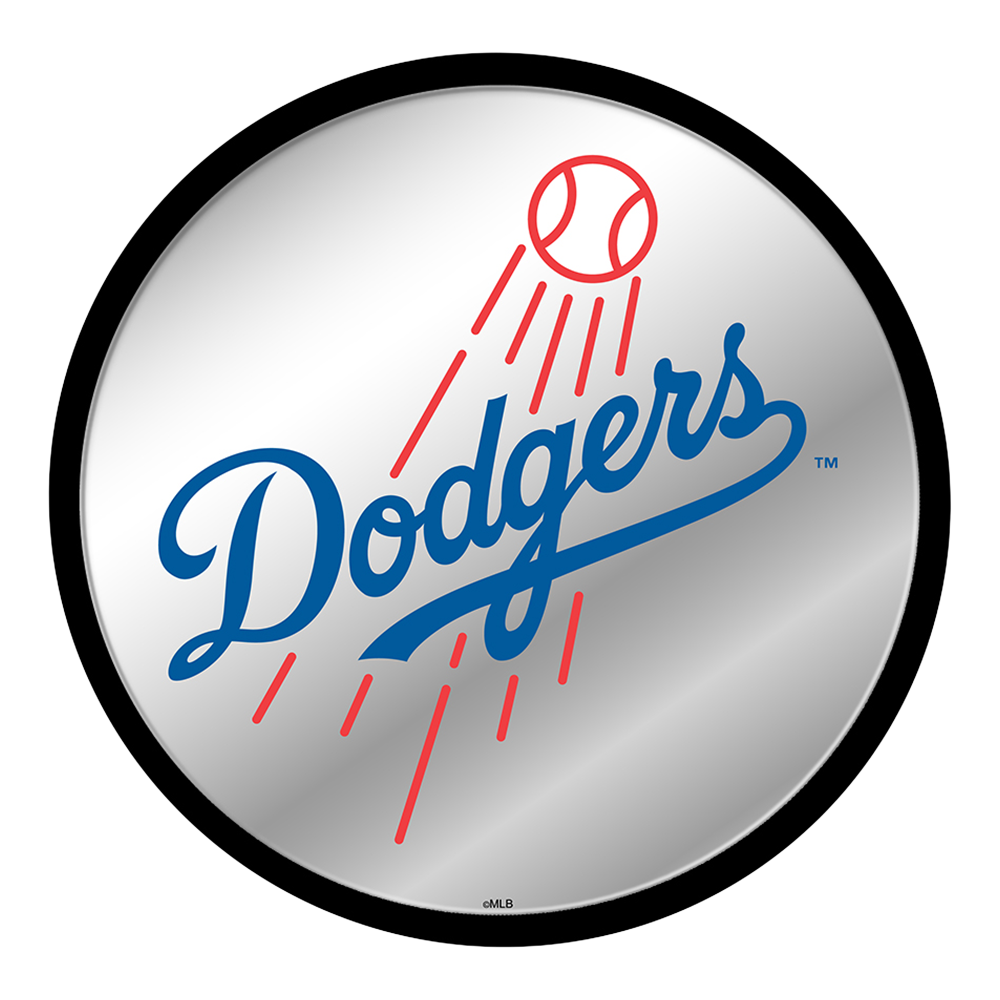 Los Angeles Dodgers Modern Disc Mirrored Wall Sign  