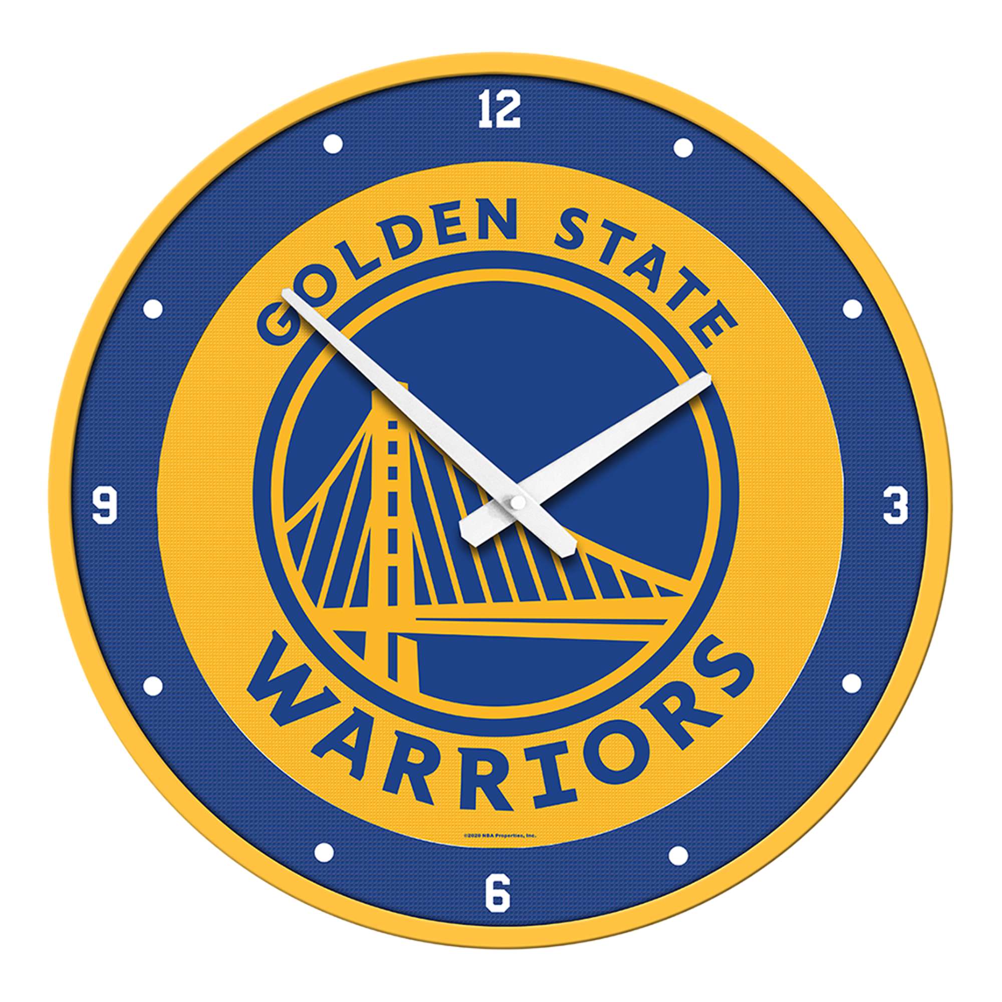 Golden State Warriors: Modern Disc Wall Clock