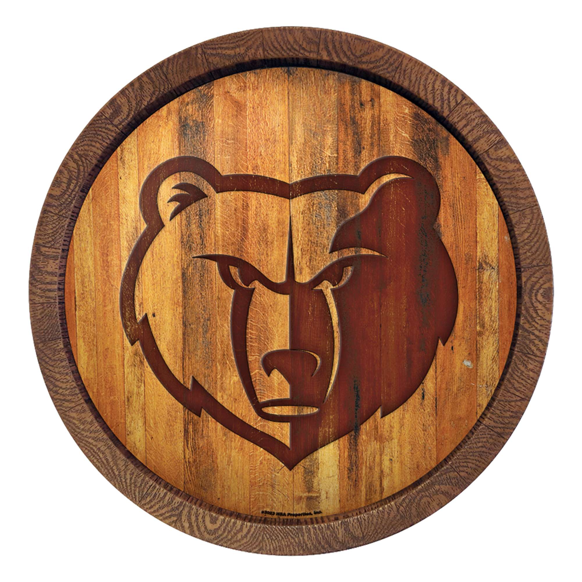 Memphis Grizzlies: "Faux" Barrel Top Sign    