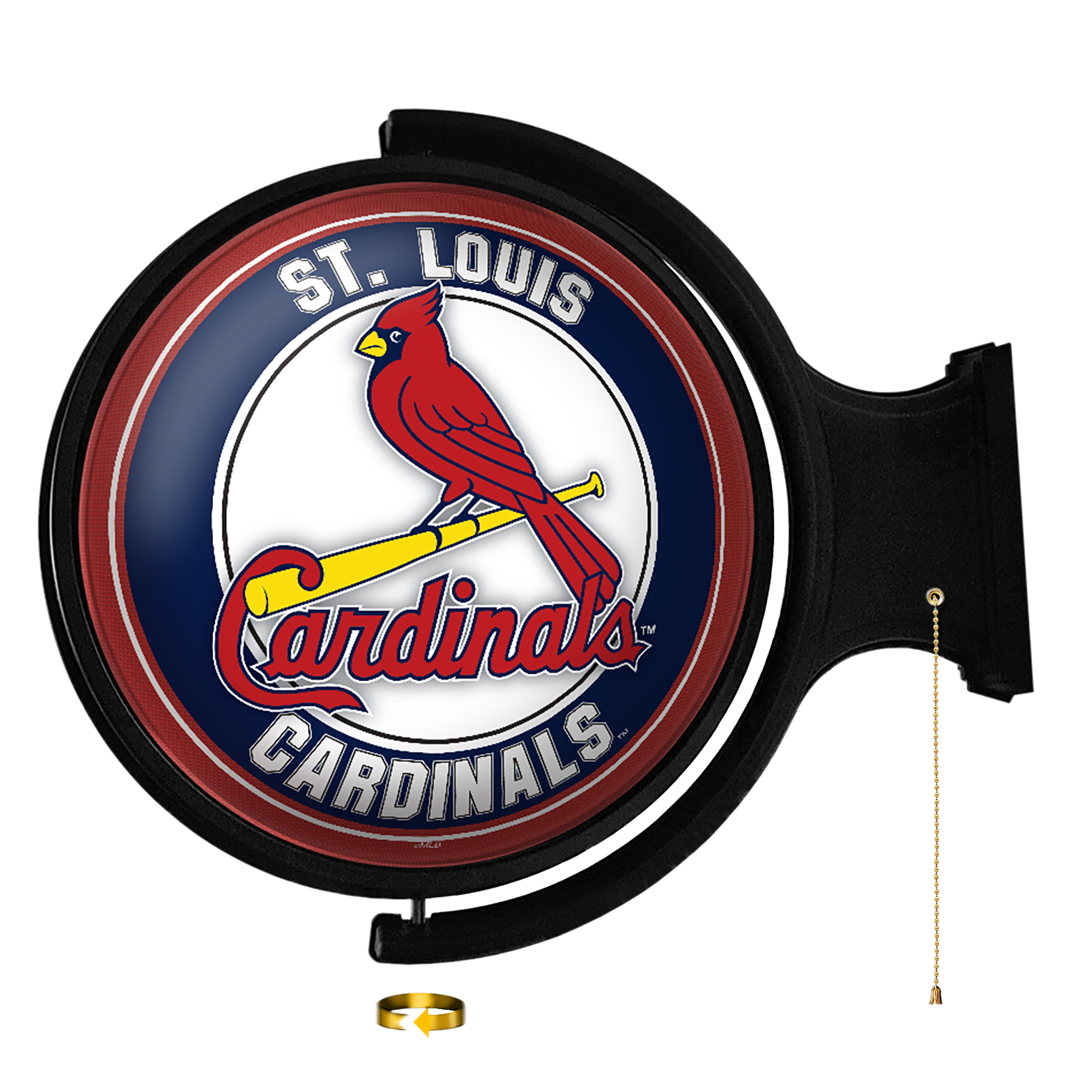 St. Louis Cardinals: Original Round Rotating Lighted Wall Sign