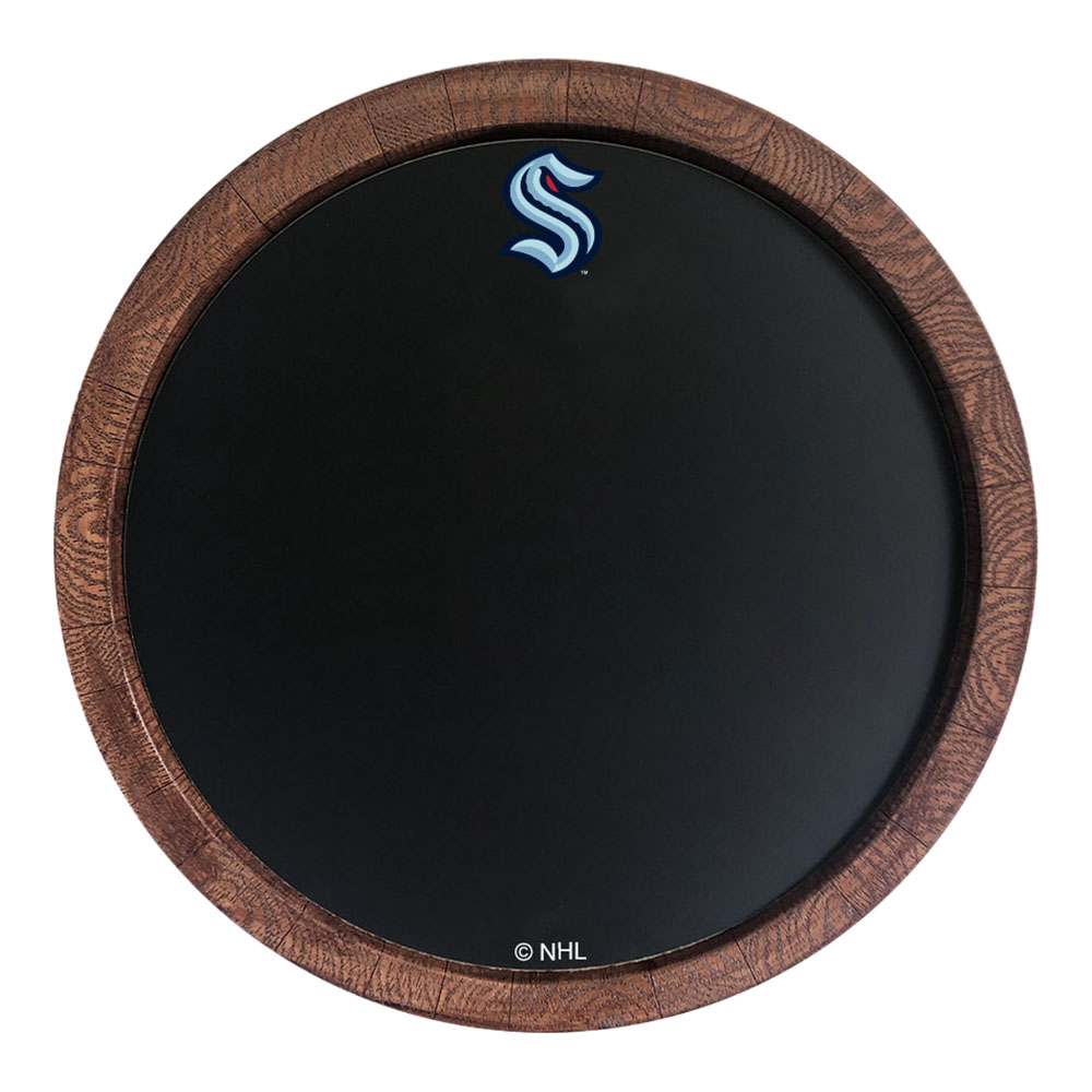 Seattle Kraken chalkboard "Faux" Barrel Top Sign  