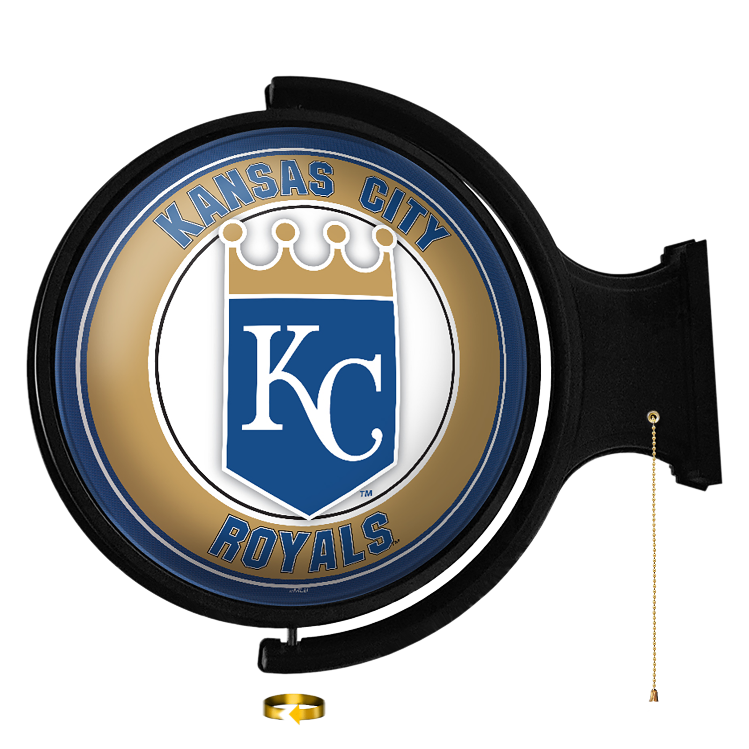 Kansas City Royals: Original Round Rotating Lighted Wall Sign   