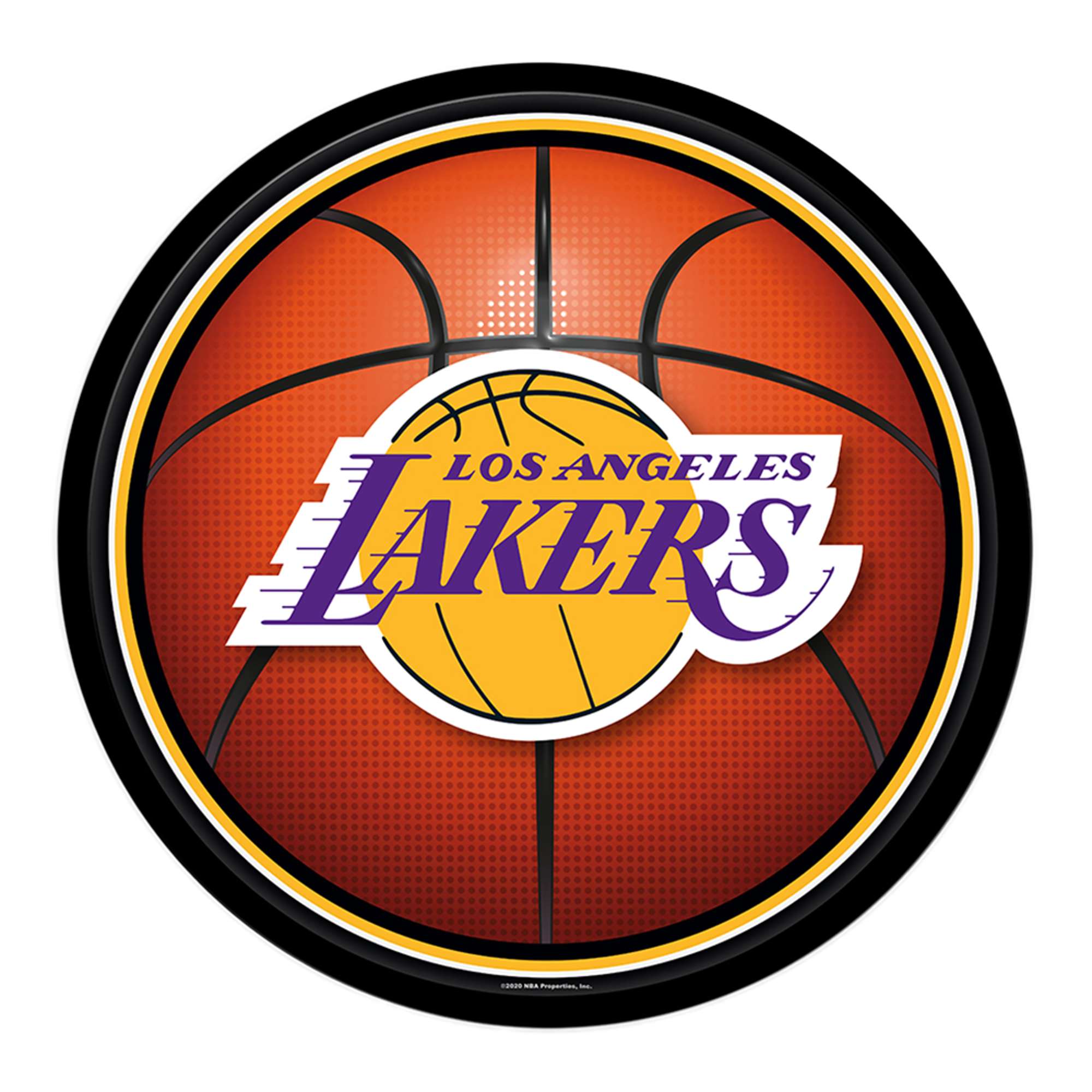 Los Angeles Lakers: Basketball - Modern Disc Wall Sign