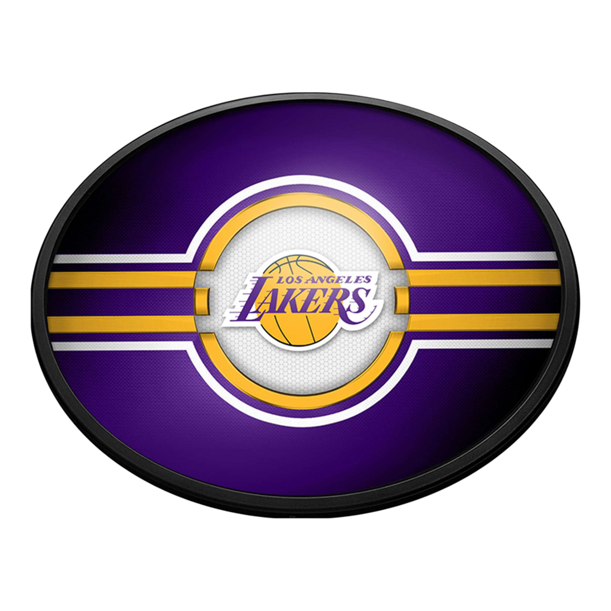 Los Angeles Lakers: Oval Slimline Lighted Wall Sign