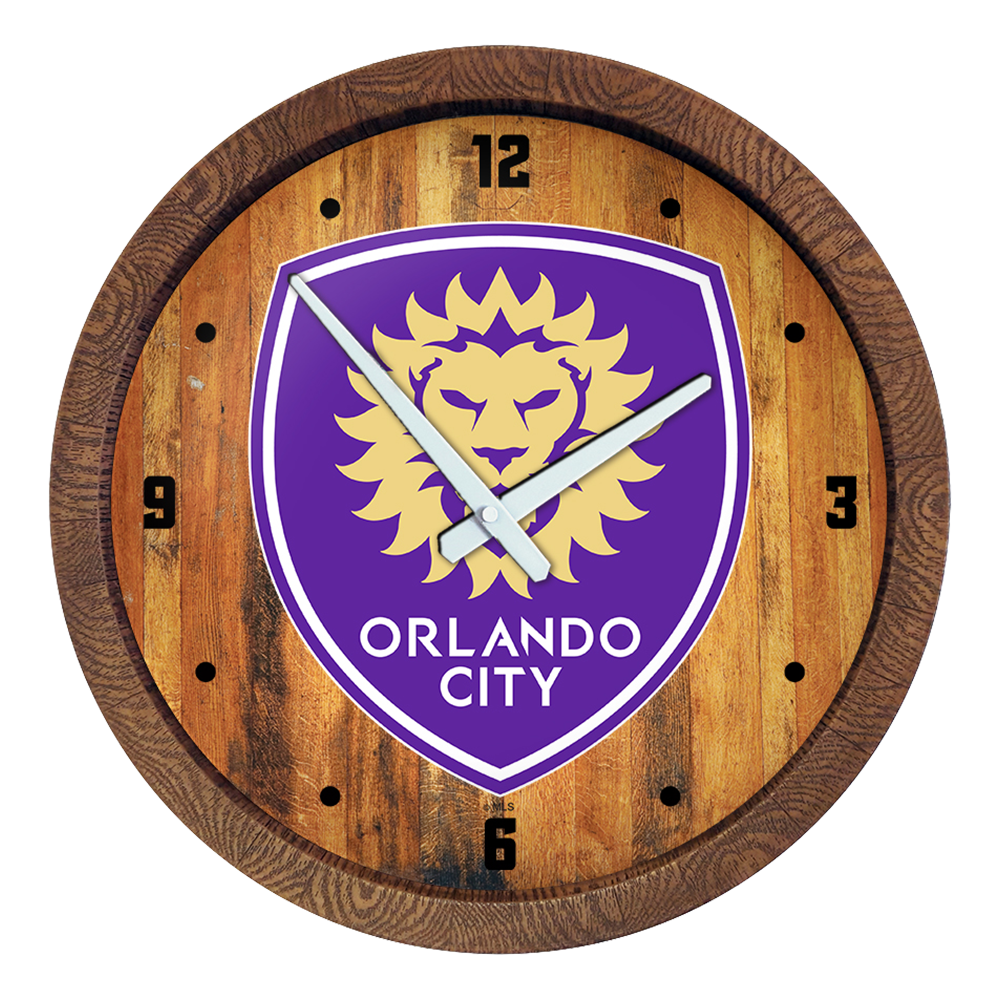 Orlando City: "Faux" Barrel Top Clock  