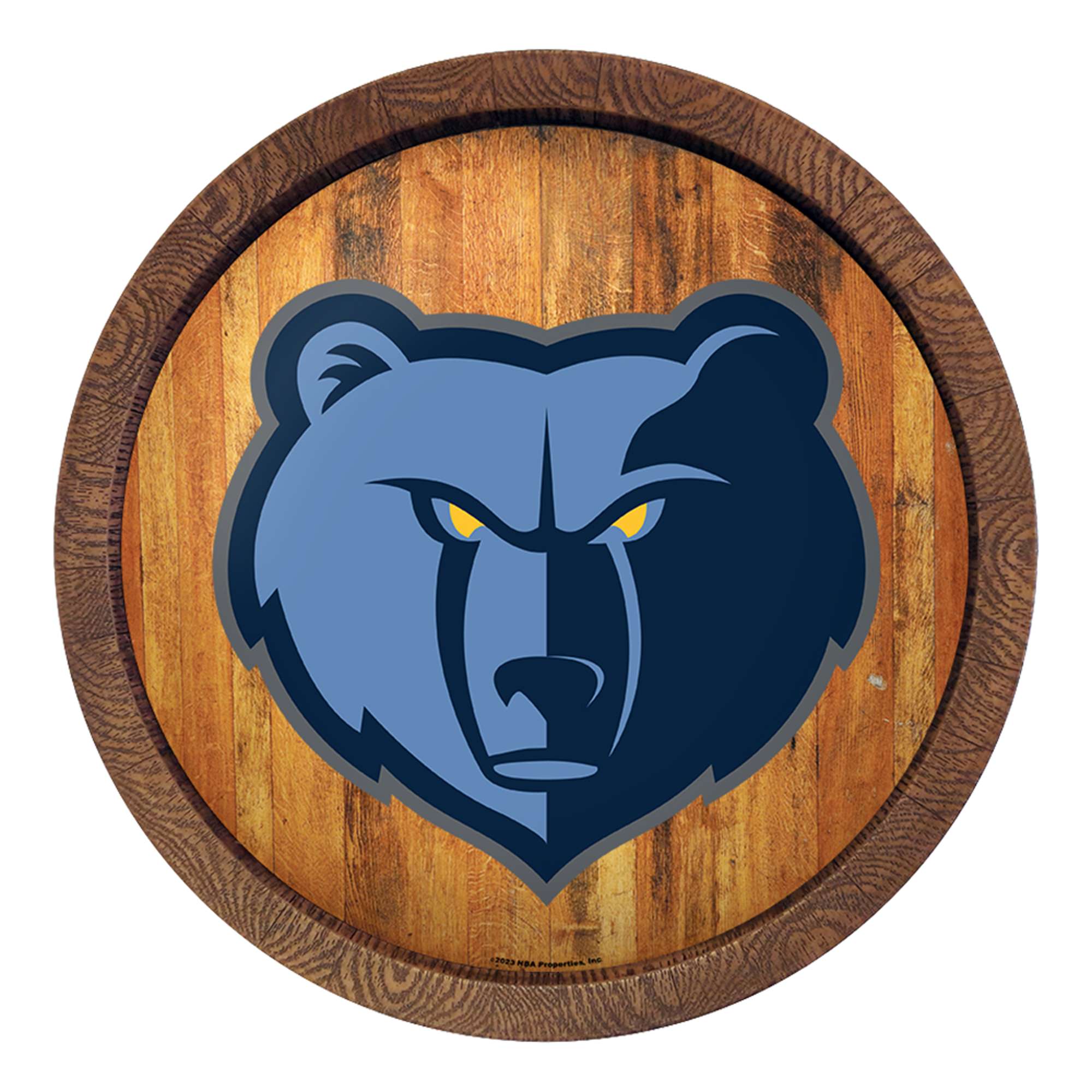 Memphis Grizzlies: "Faux" Barrel Top Sign    