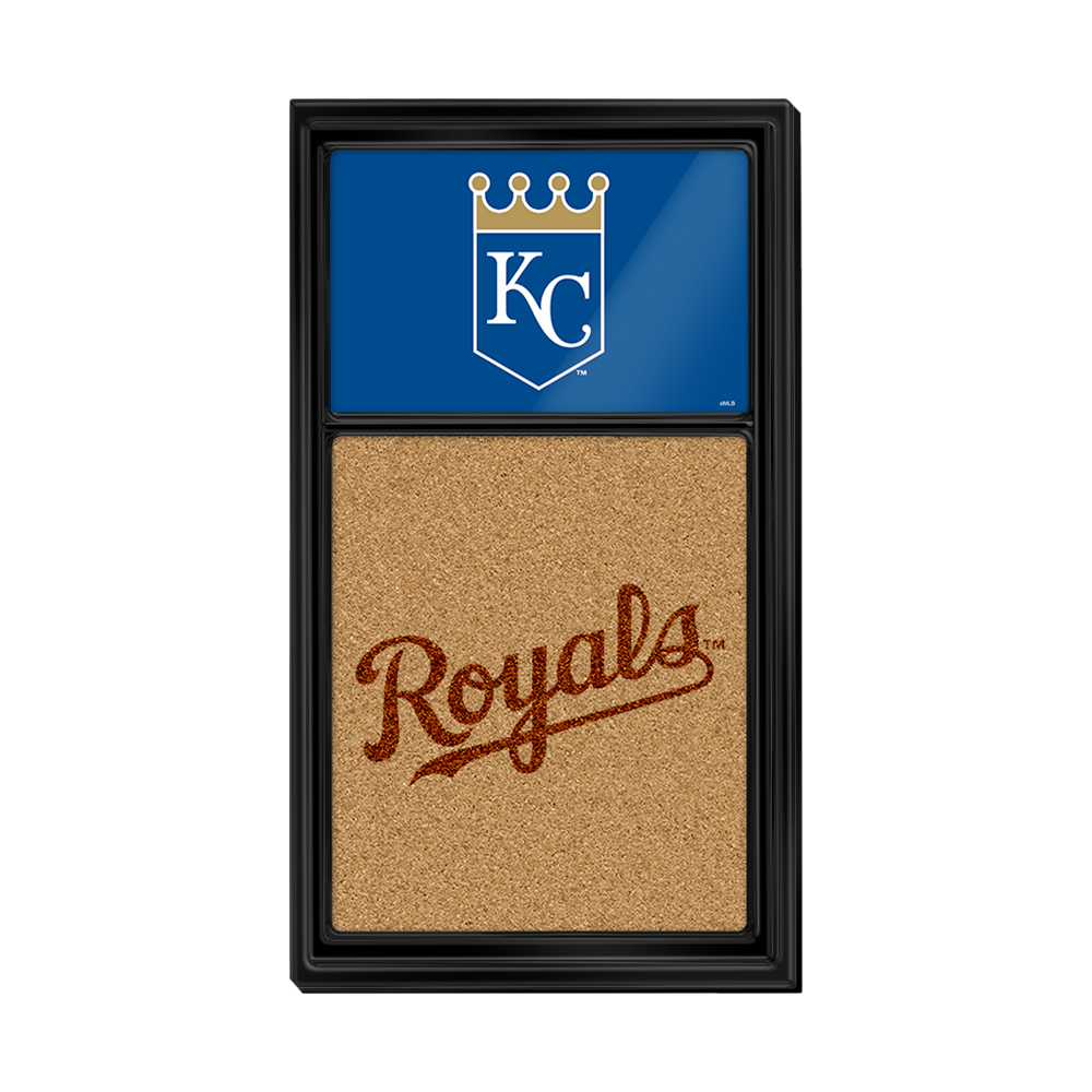 Kansas City Royals Dual Logo - Cork Note Board  