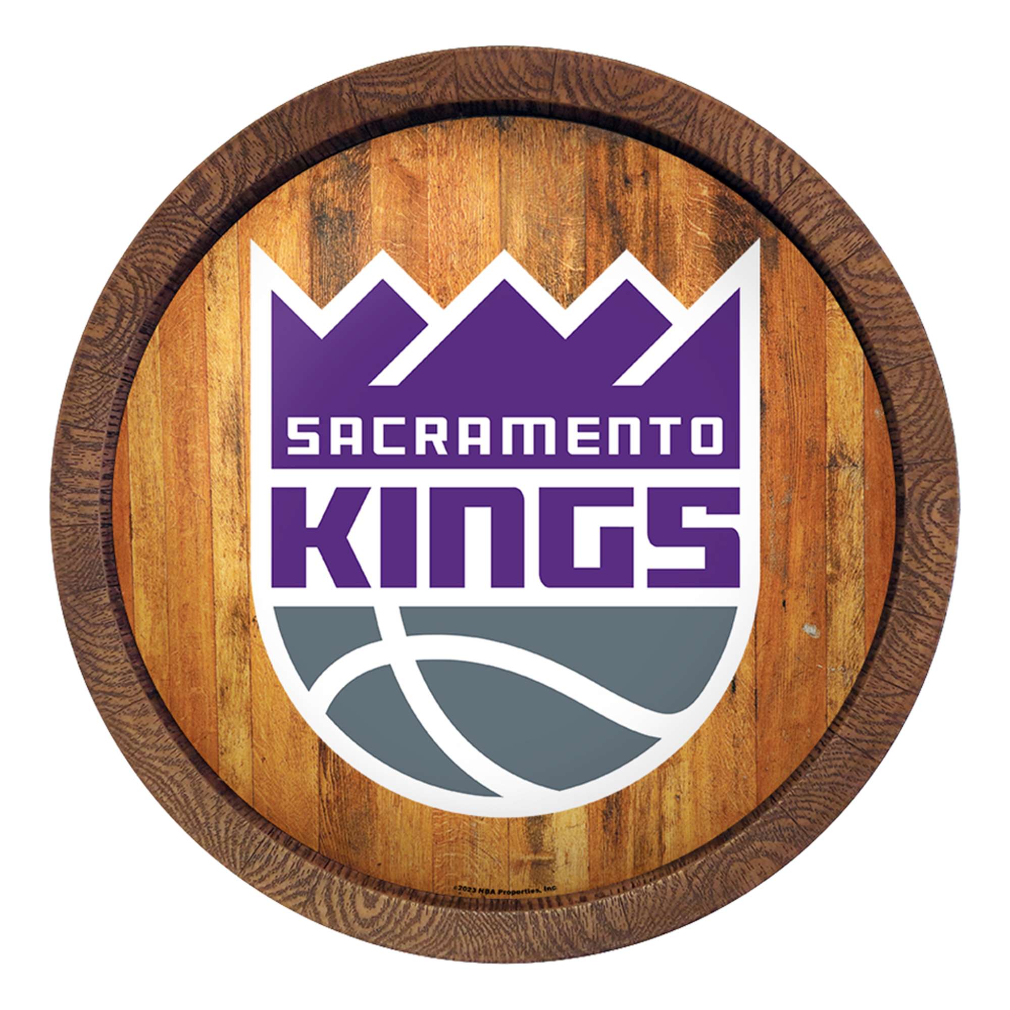 Sacramento Kings: "Faux" Barrel Top Sign    