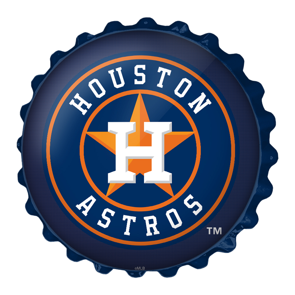 Houston Astros Bottle Cap Wall Sign  