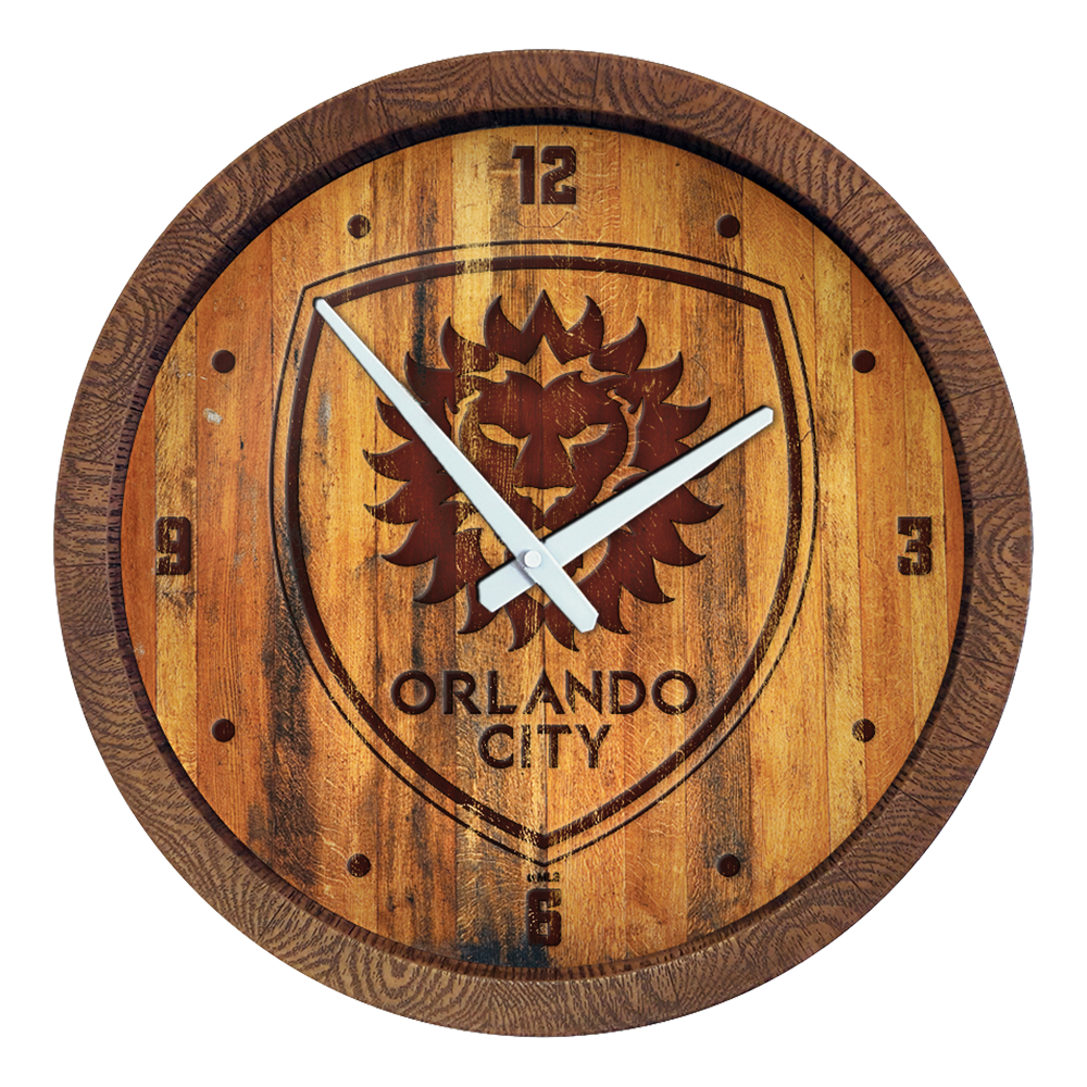 Orlando City: Branded "Faux" Barrel Top Clock  