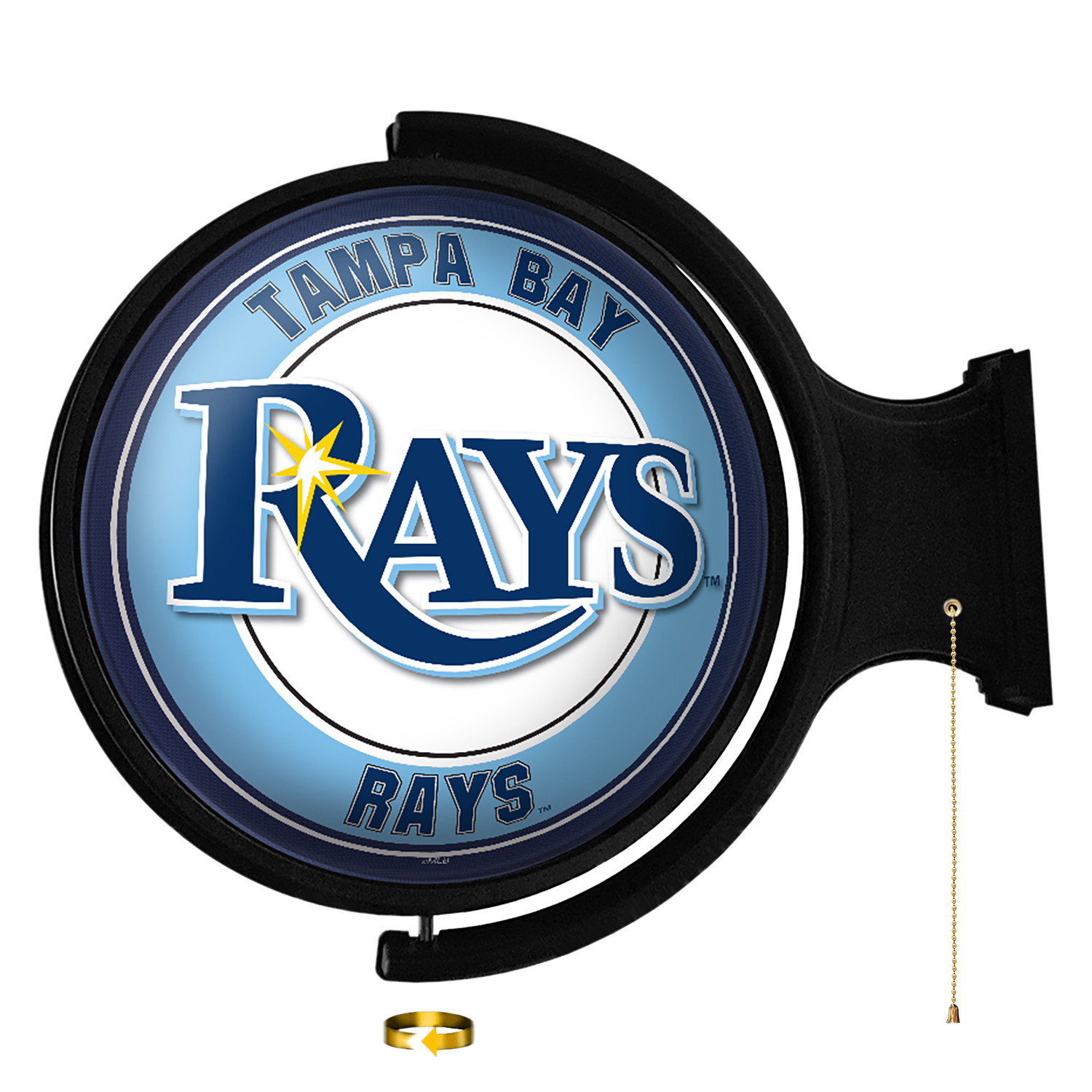 Tampa Bay Rays Original Round Rotating Lighted Wall Sign  