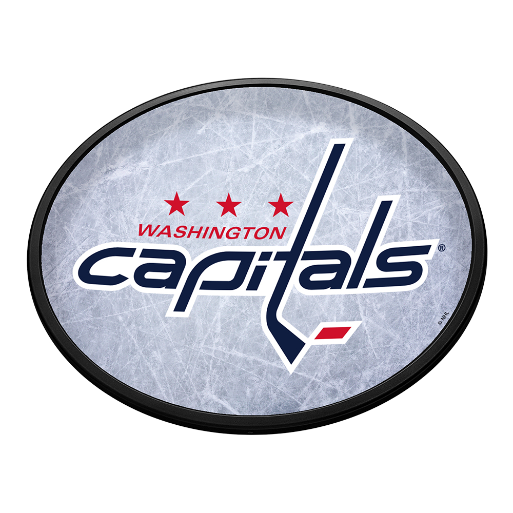 Washington Capitals Ice Rink - Oval Slimline Lighted Wall Sign  