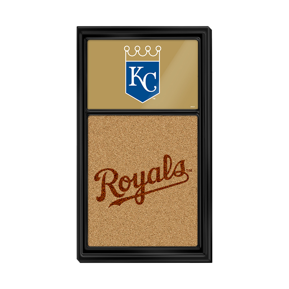 Kansas City Royals Dual Logo - Cork Note Board  