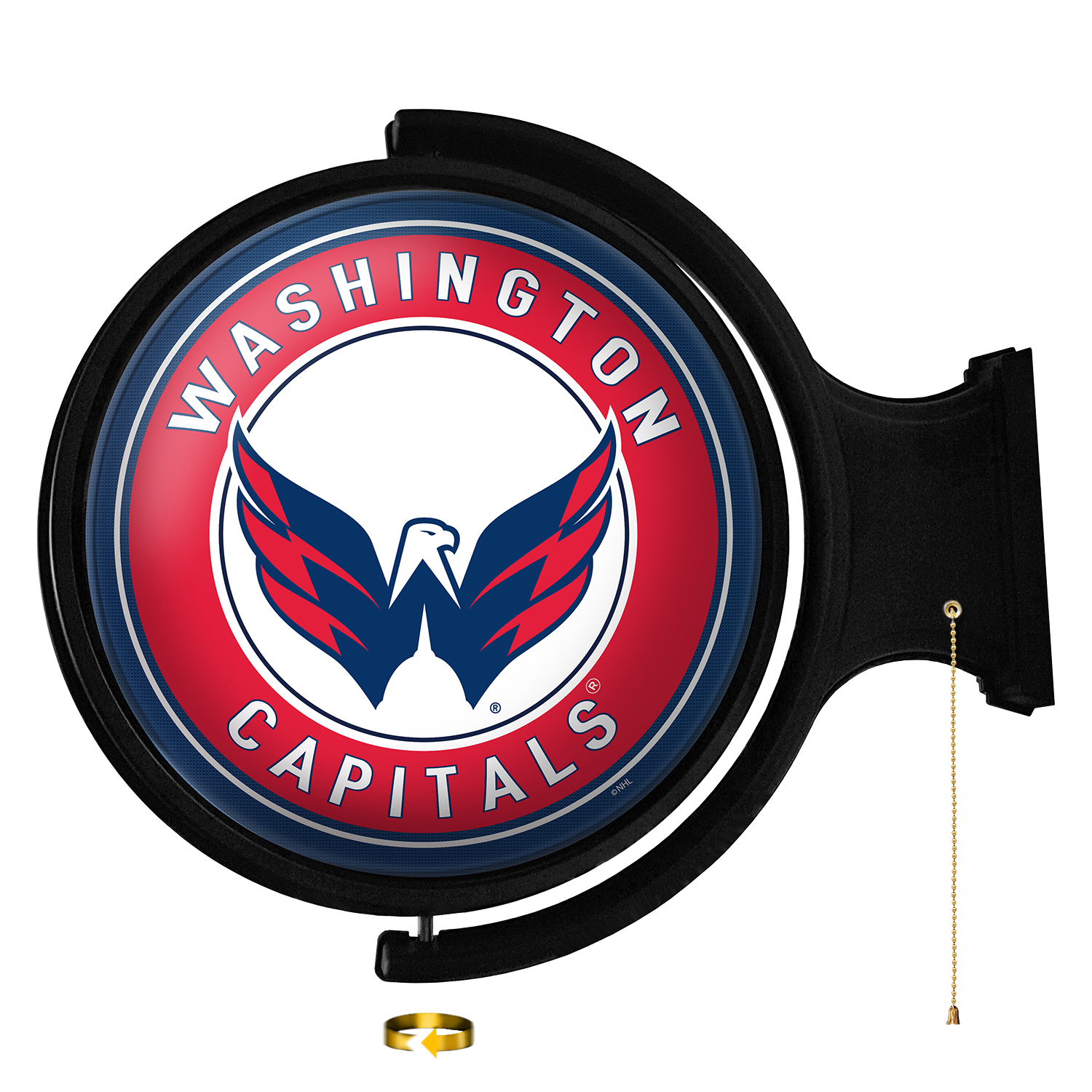 Washington Capitals Original Round Rotating Lighted Wall Sign  