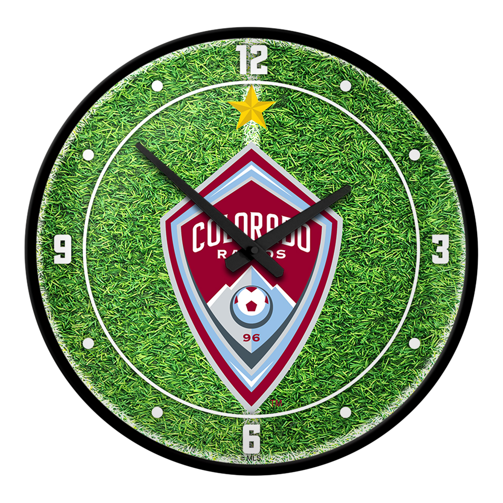 Colorado Rapids: Pitch - Modern Disc Wall Clock