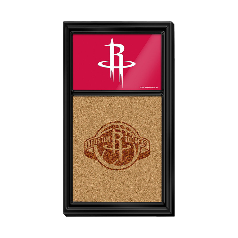 Houston Rockets: Dual Logo - Cork Note Board