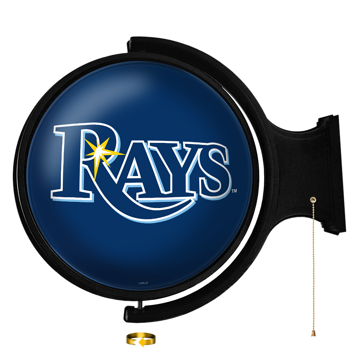Tampa Bay Rays Logo - Original Round Rotating Lighted Wall Sign  