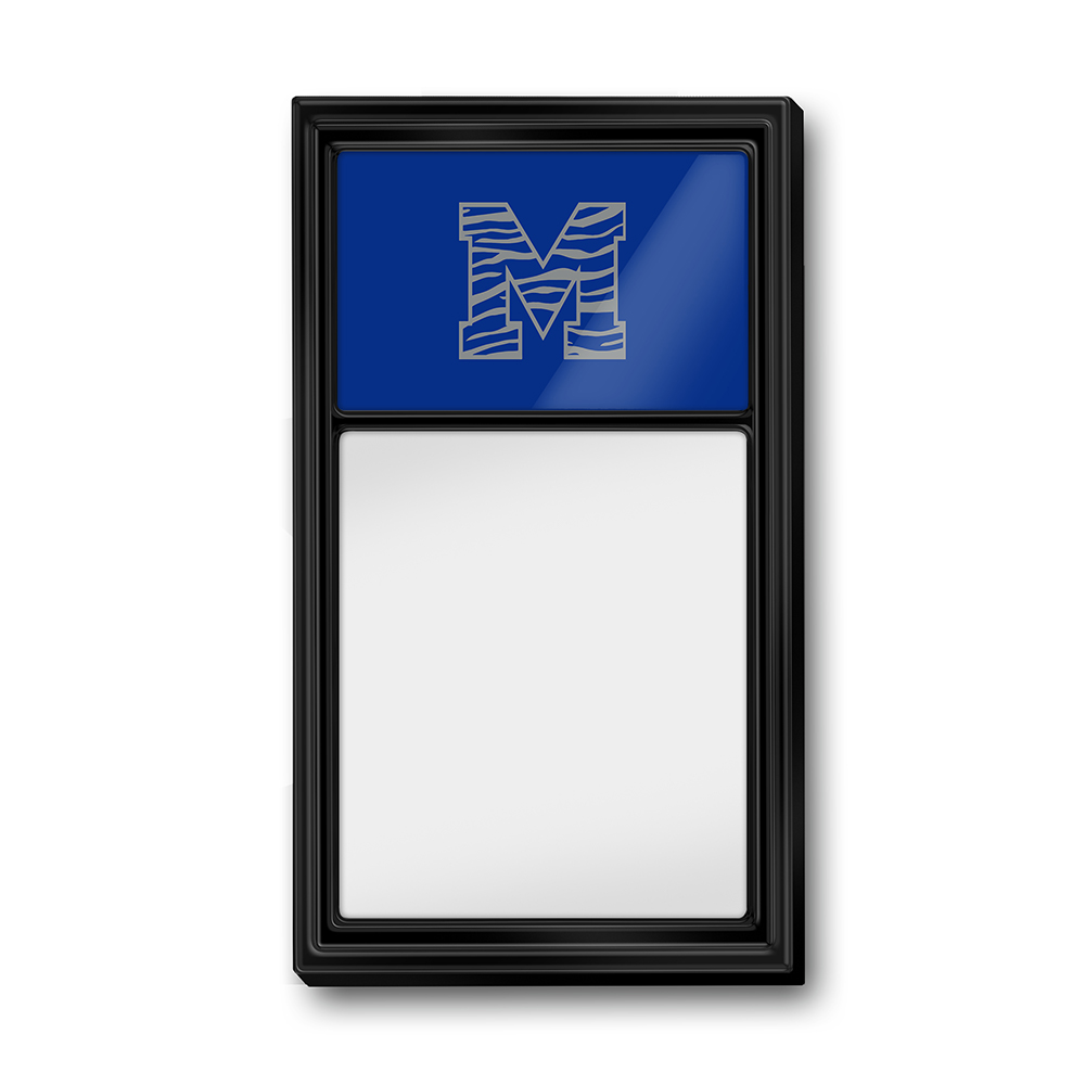 Memphis Tigers Striped M - Dry Erase Note Board