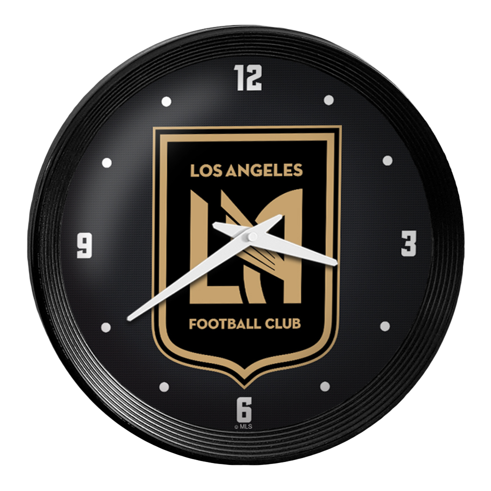 Los Angeles Football Club: Ribbed Frame Wall Clock