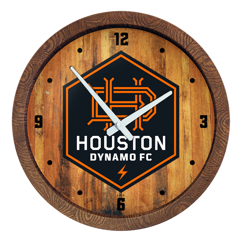 Houston Dynamo: "Faux" Barrel Top Clock  