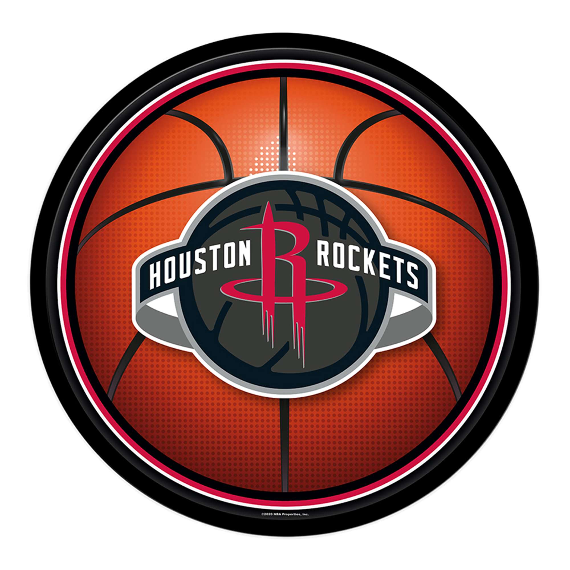 Houston Rockets: Basketball - Modern Disc Wall Sign