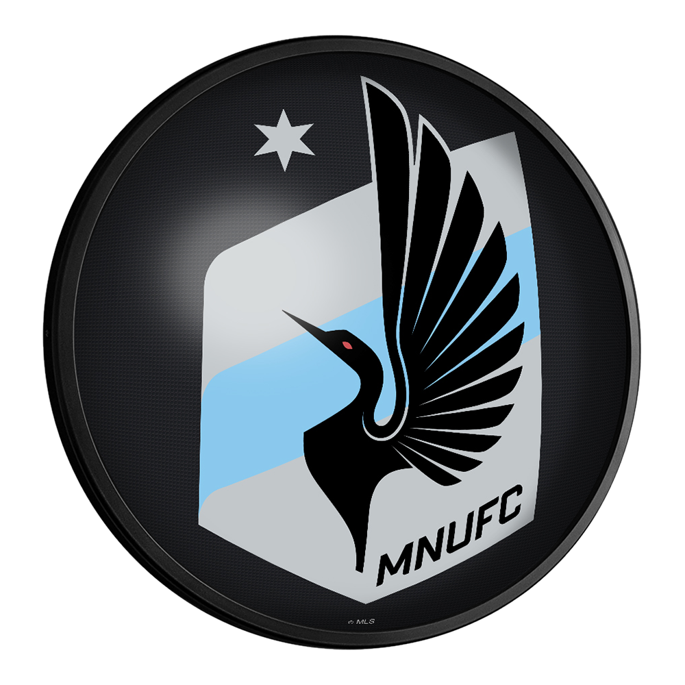Minnesota United FC: Round Slimline Lighted Wall Sign
