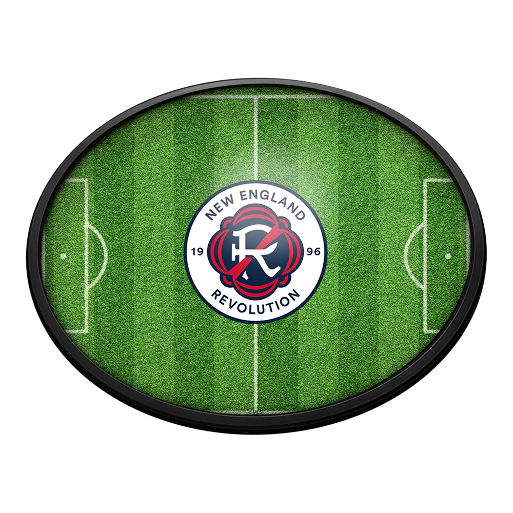 New England Revolution: Pitch - Oval Slimline Lighted Wall Sign