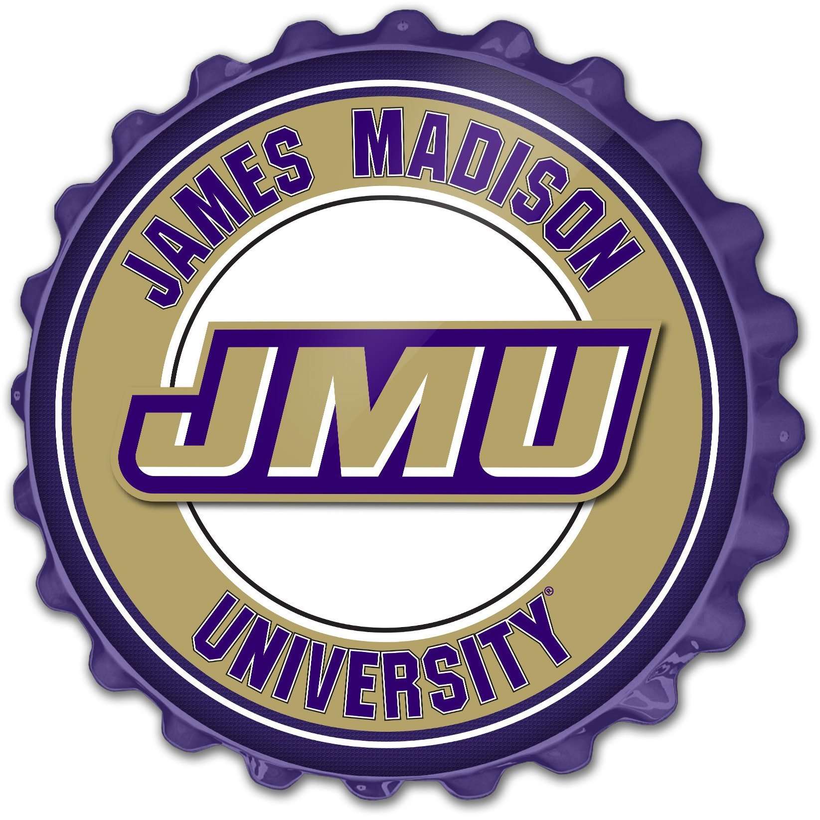 James Madison Dukes Bottle Cap Wall Sign