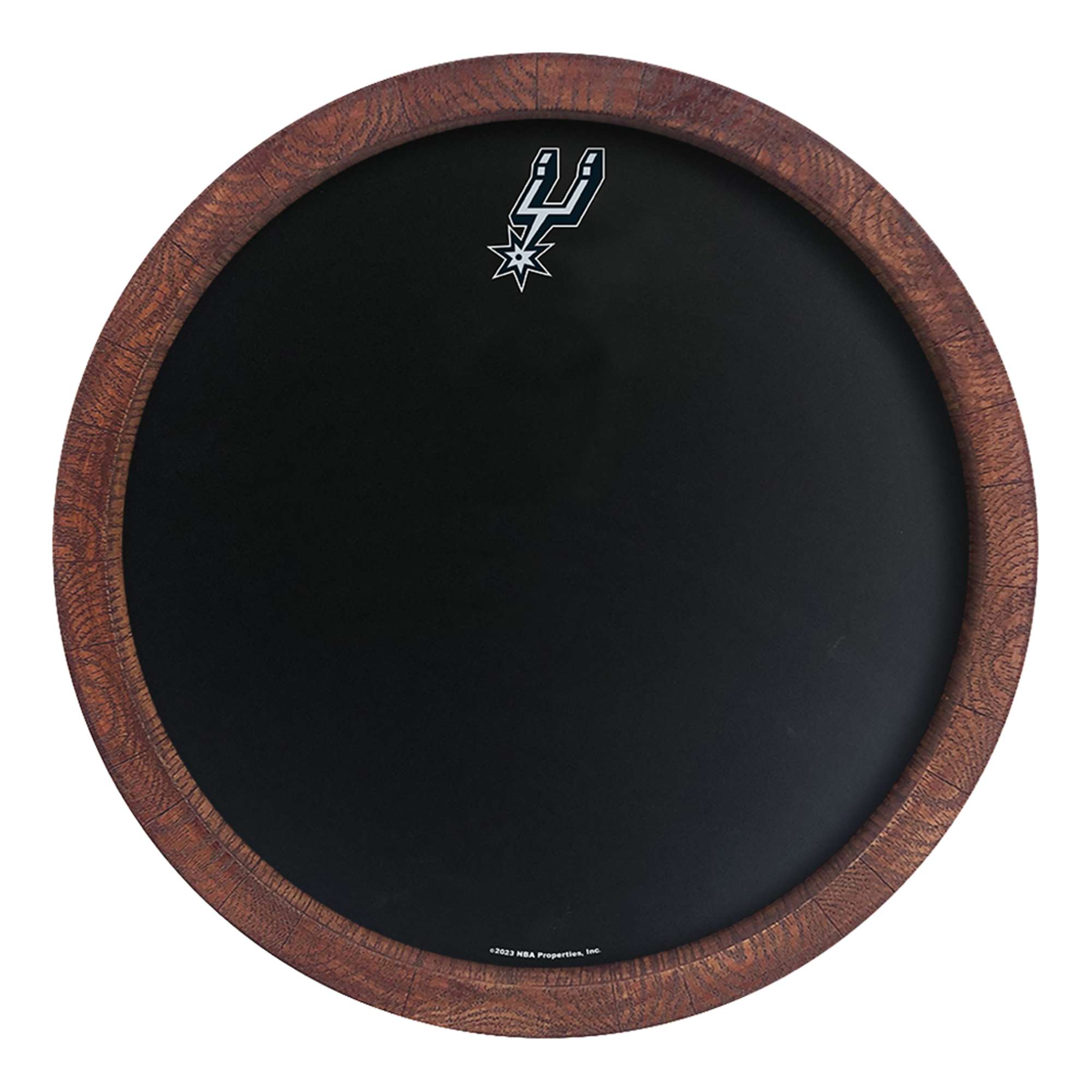 San Antonio Spurs: "Faux" Barrel Framed Chalkboard    