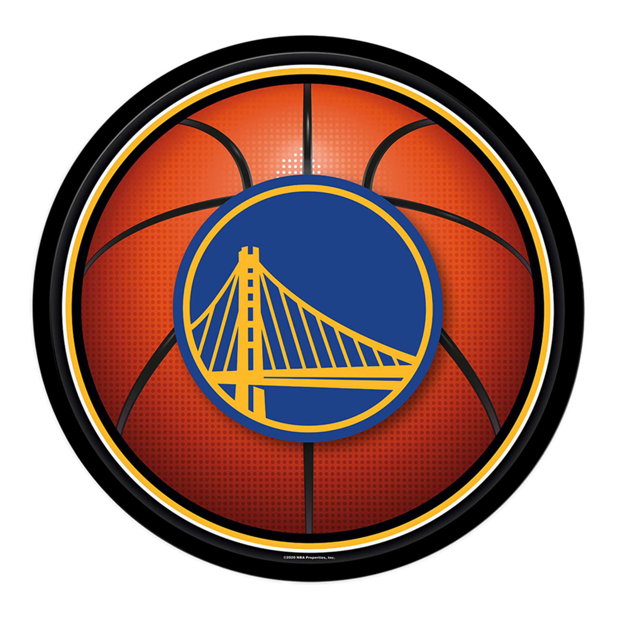 Golden State Warriors: Basketball - Modern Disc Wall Sign