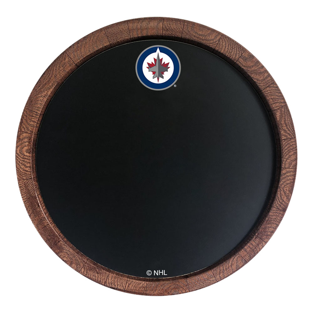 Winnipeg Jets chalkboard "Faux" Barrel Top Sign  