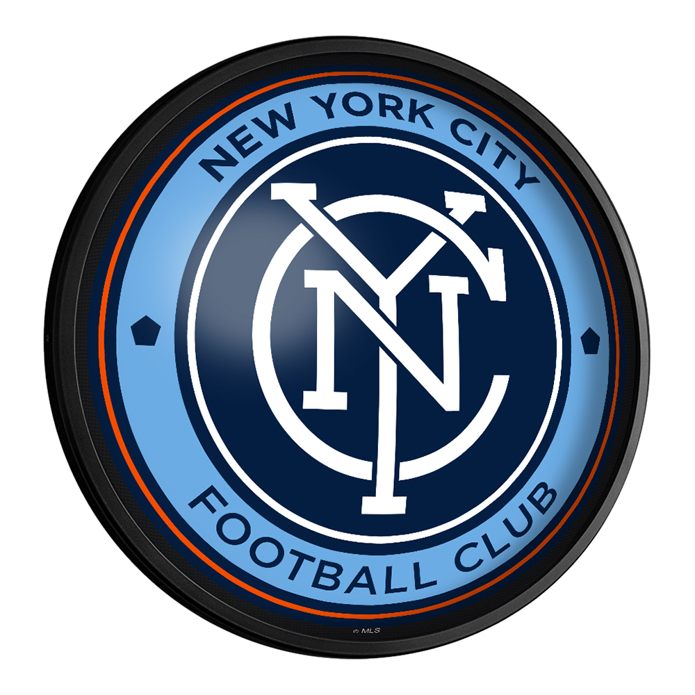 New York City FC: Round Slimline Lighted Wall Sign
