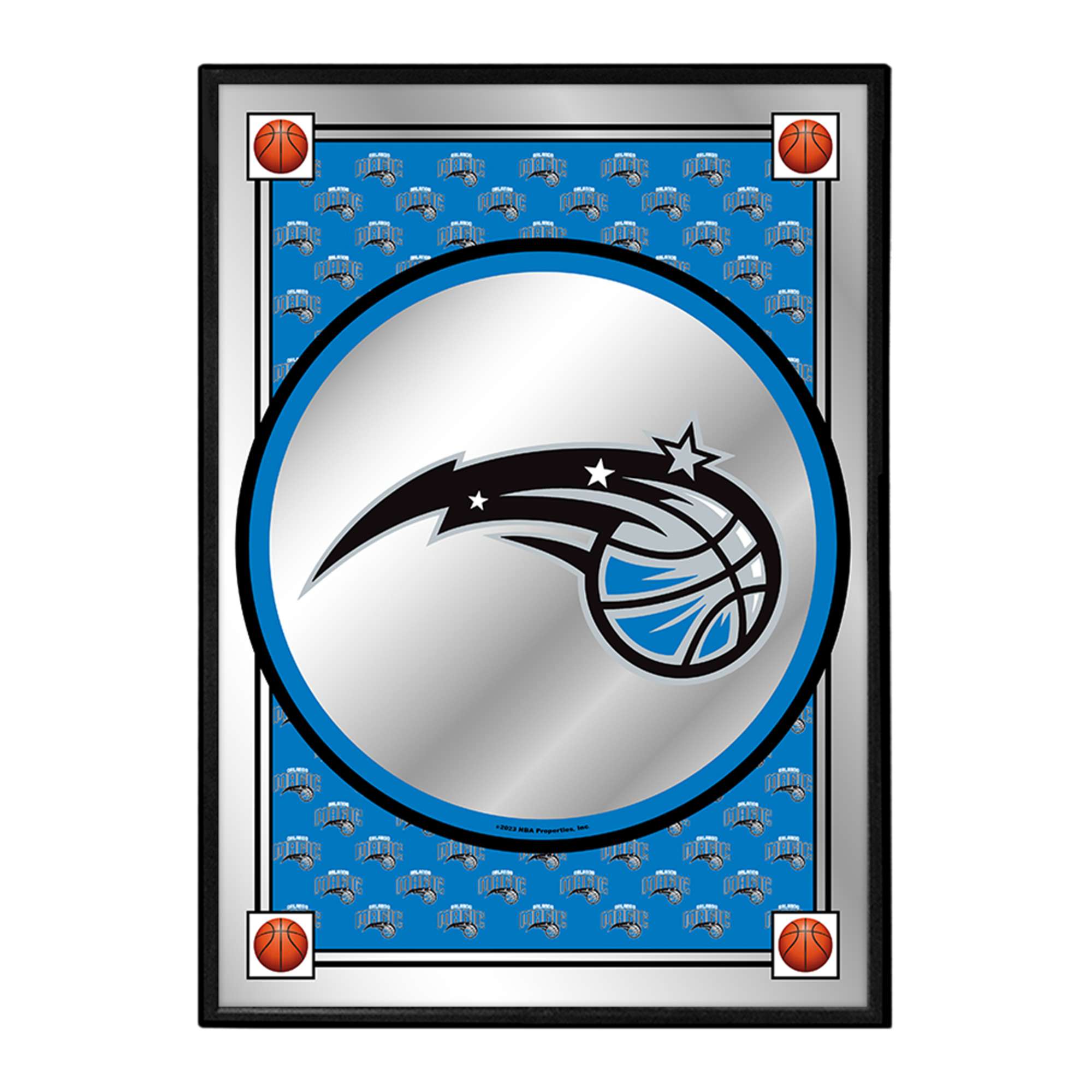 Orlando Magic: Team Spirit - Framed Mirrored Wall Sign
