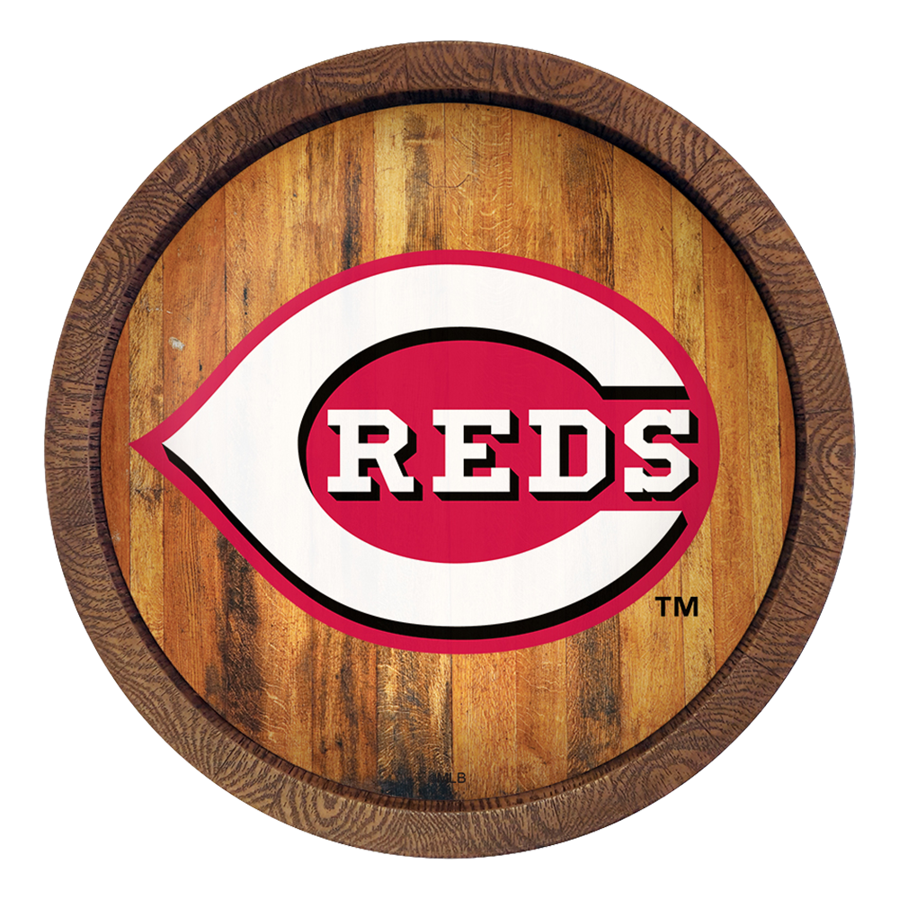 Cincinnati Reds "Faux" Barrel Top Sign  