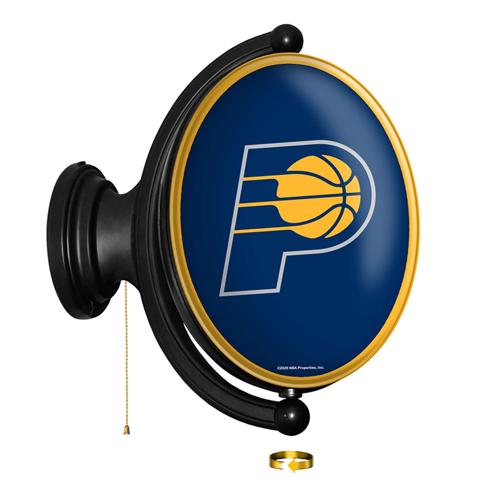 Indiana Pacers: Original Oval Rotating Lighted Wall Sign