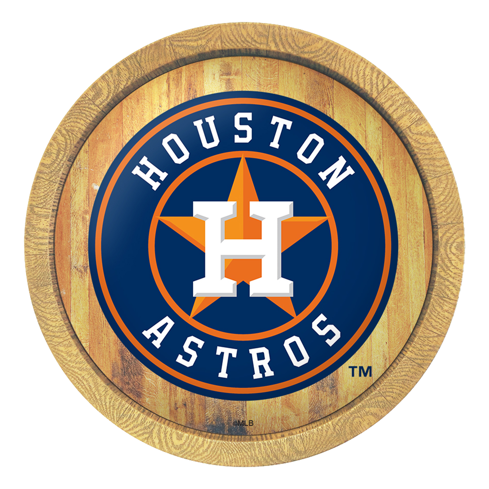 Houston Astros "Faux" Barrel Top Sign  