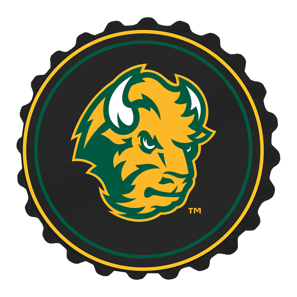 North Dakota State Bison Thundar - Bottle Cap Wall Sign  